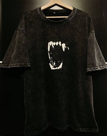 Oversized Wild Tshirt, Grey washed out, Size XL
