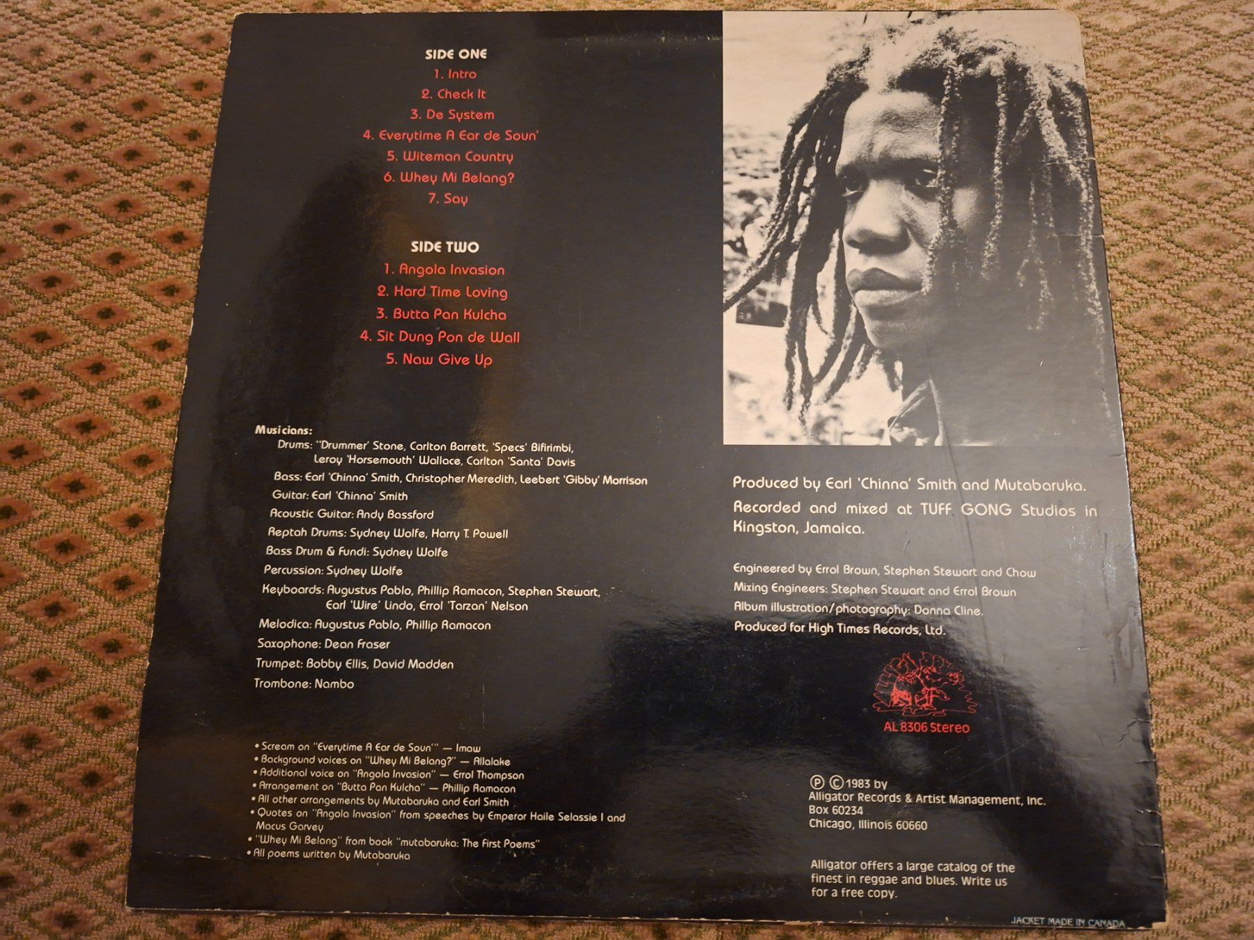 Dischi in vinile: Reggae LP - Mutabaruka - Check It – Usato da Bernex venduto da Wannabehasbeen01 1