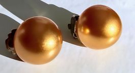Vintage 1950s Herbstliche Gold Ohrclips*1950 Vintage*****