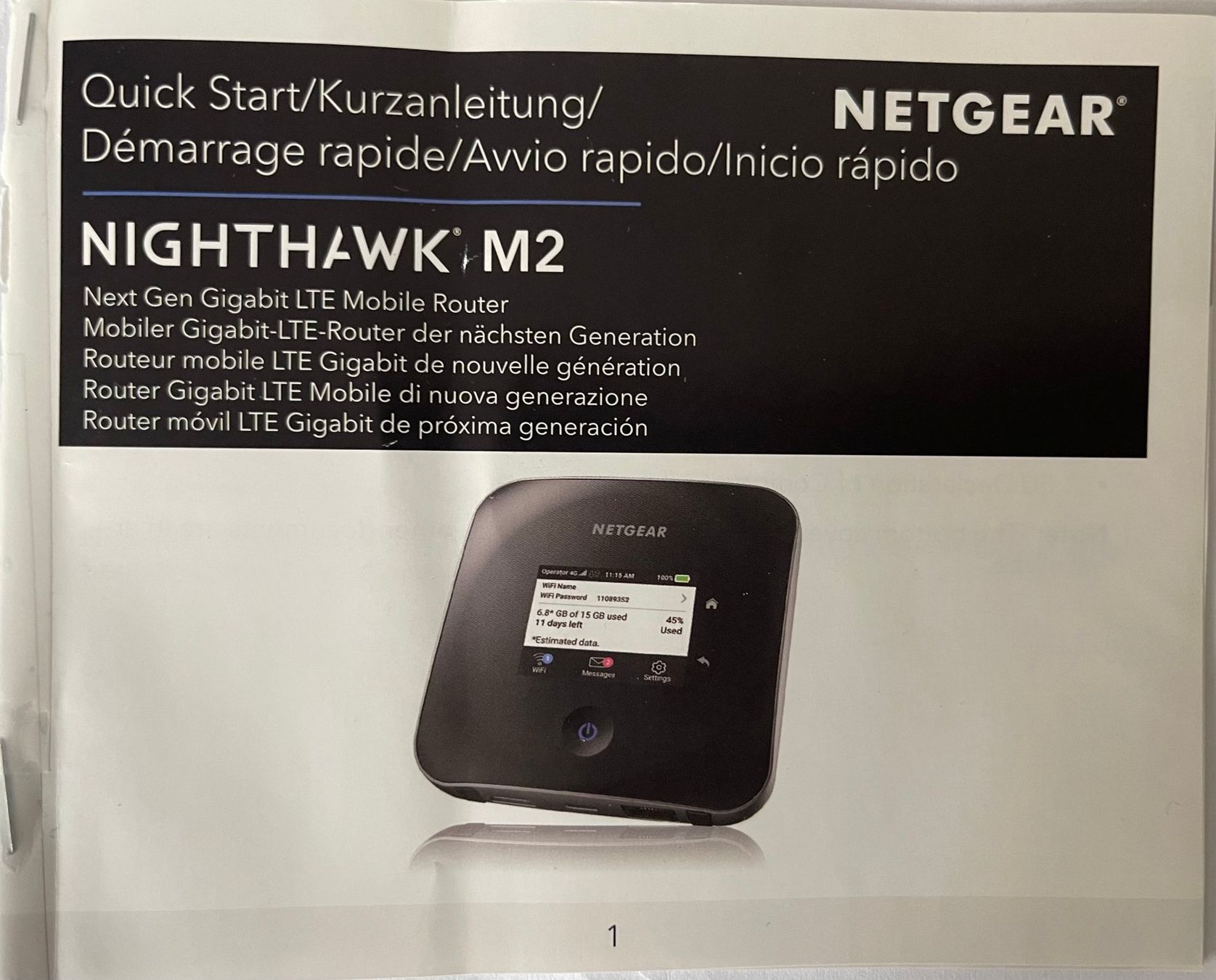 Netgear Modems & Router: LTE Router: Netgear M2 MR2100 – Gebraucht aus Amriswil von  4