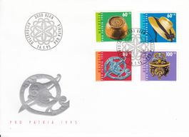 1995 Pro Patria FDC Volkskunst aus der Schweiz