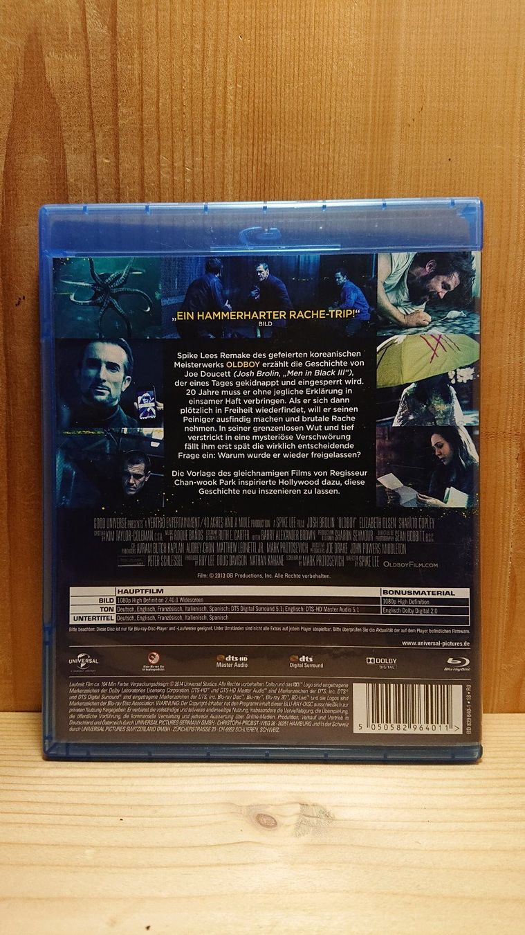 Alle DVDs: OLDBOY Blu-Ray mit Josh Brolin – Gebraucht aus Wilderswil von Exebub 1
