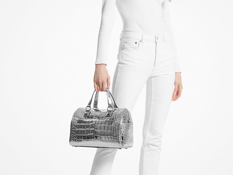 Michael Kors Borse da donna: Michael Kors Tasche Grayson Silber echt Leder M – Nuovo (secondo la descrizione) da Zuerich venduto da SaTs-43 2