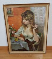 52cmbreitx66cmhoch/Kunstdruck Porträt MarcelDyf/Bilderrahmen