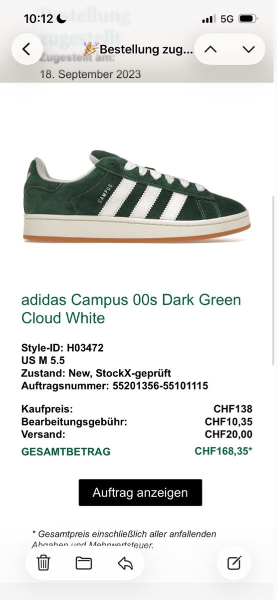 Adidas Damenschuhe: Adidas Campus, Neuwertig – Neu (gemäss Beschreibung) aus Rorschacherberg von con_rf66 3