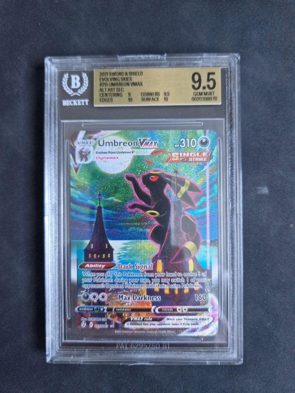Pokémon Carte collezionabili: Umbreon vmax bgs 9.5 evolving skies – Nuovo (secondo la descrizione) da Giubiasco venduto da MrGru1992
