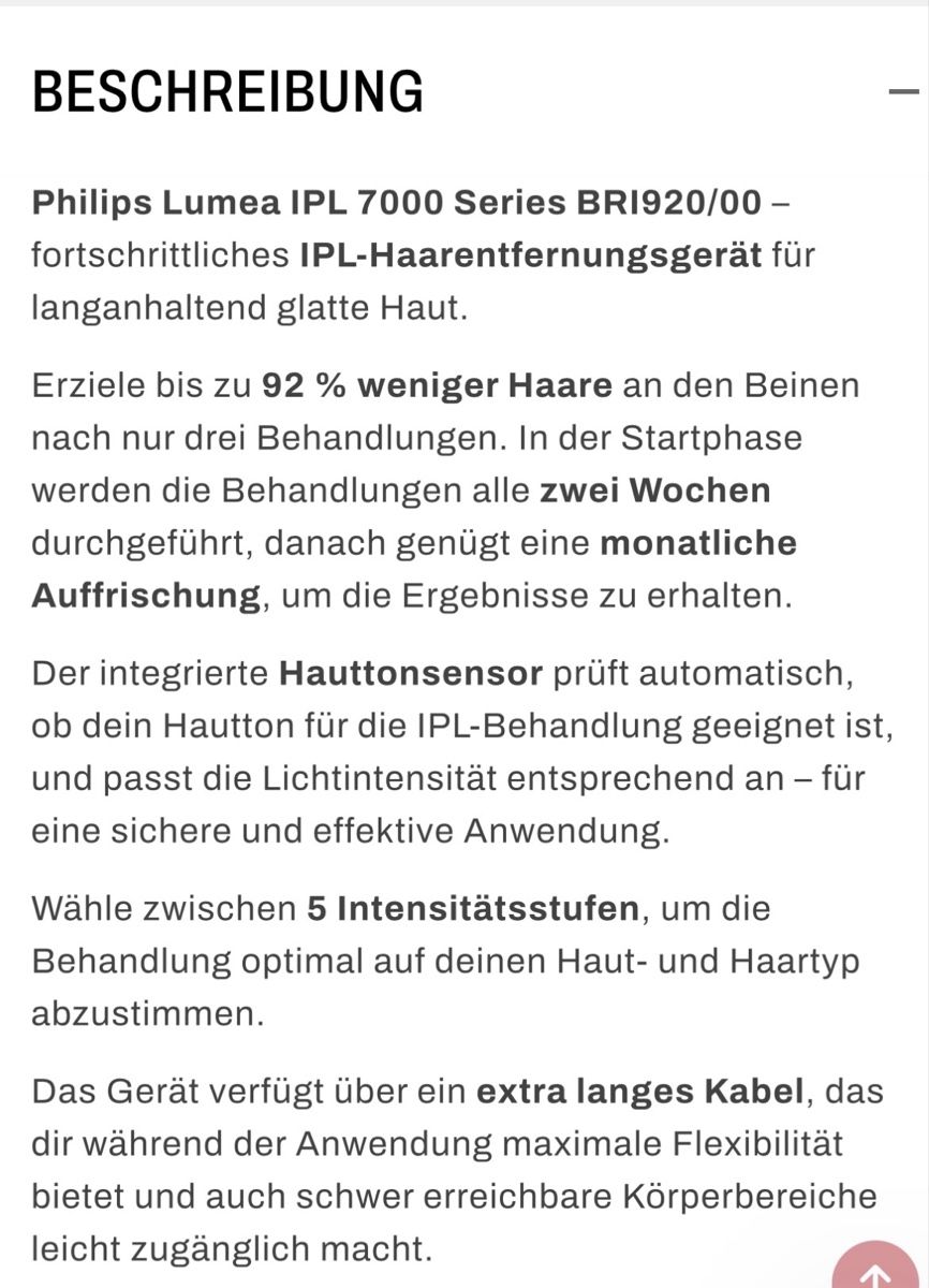 Philips Epilatori: Philips Lumea IPL - Sommer bereit machen! – Nuovo (secondo la descrizione) da Frasnacht venduto da quadro10 5