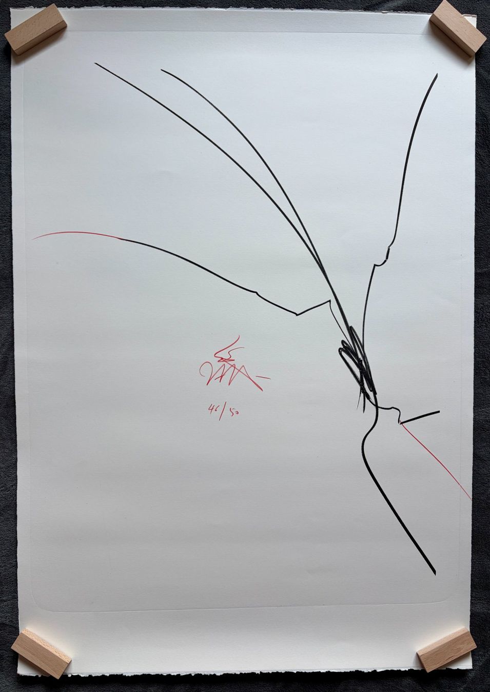 Grafiken & Lithographien: Harald Naegeli, grosse Lithographie – Gebraucht aus Regensdorf von JoergR 1