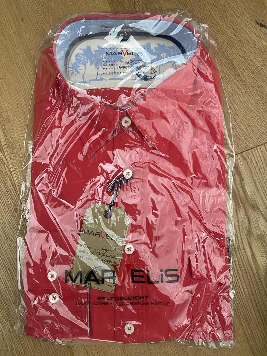 Camicie: Marvelis Hemd neu 43/44 – Nuovo e nell'imballaggio originale da Amriswil venduto da samettigerli
