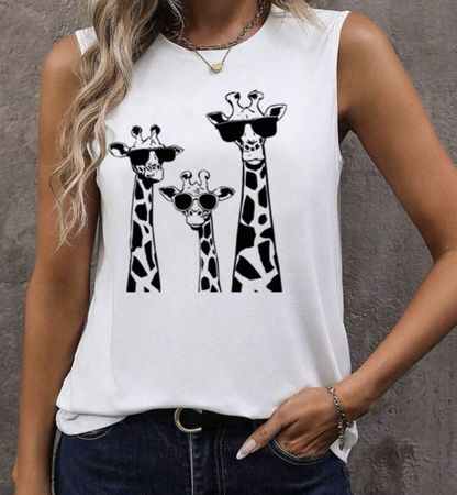 Damen T-Shirt Giraffen Motiv Grösse S neu