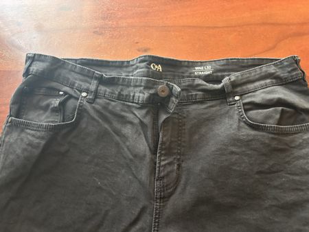 Schwarze Jeans-Hose W42/L32