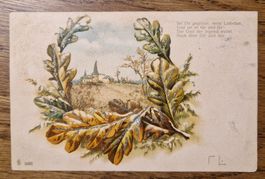 Silberglitzern, Liebeskarte 1903, n. Lupfig z. Frl. S. Gysi