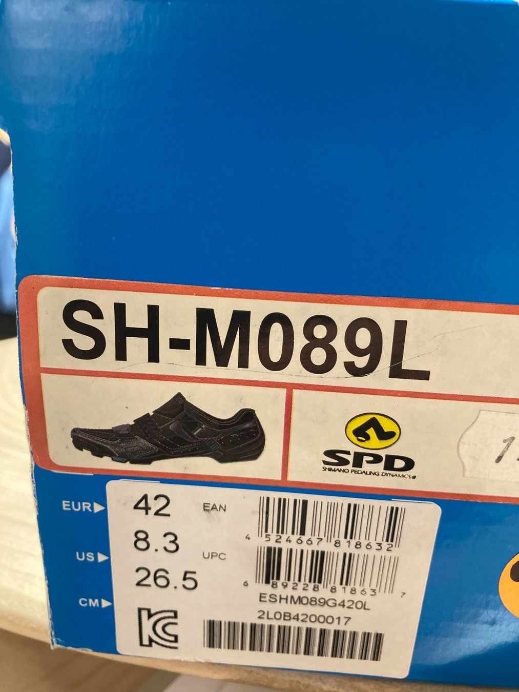 Shimano Herrenschuhe: Shimano SH-M089L Black, Gr.42 – Neu (gemäss Beschreibung) aus Lauterbrunnen von Imboden-Bike 3