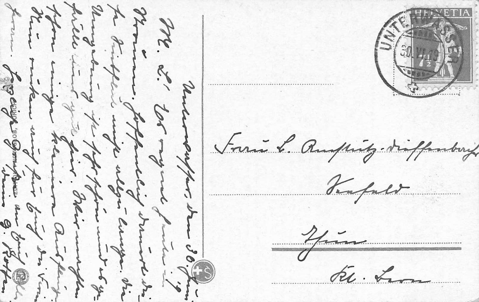Cartoline postali: Toggenburg Gräppelensee mit Schafberg – Usato da Biasca venduto da Blenio71 1