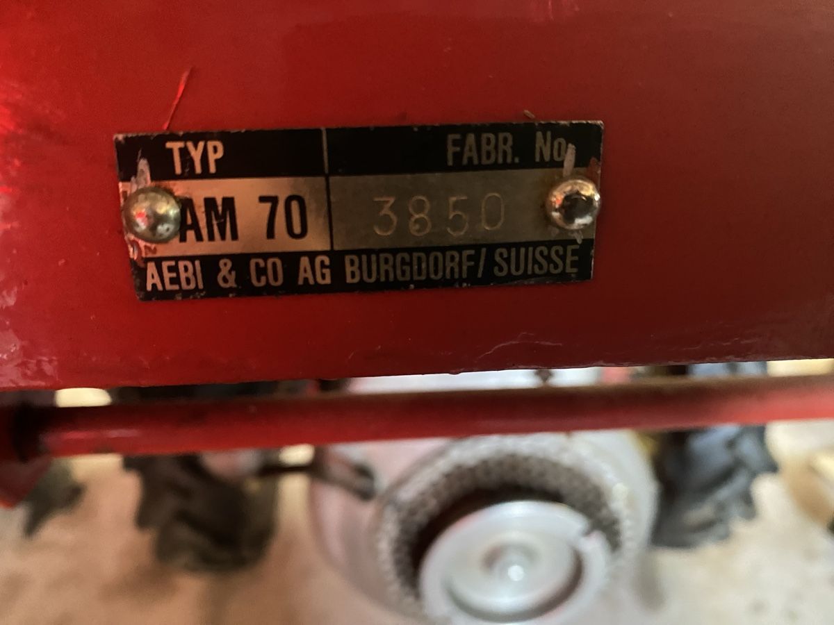 Aebi Alle Maschinen: Aebi AM70 Einschser – Defekt aus Niederuzwil von vespa55 7