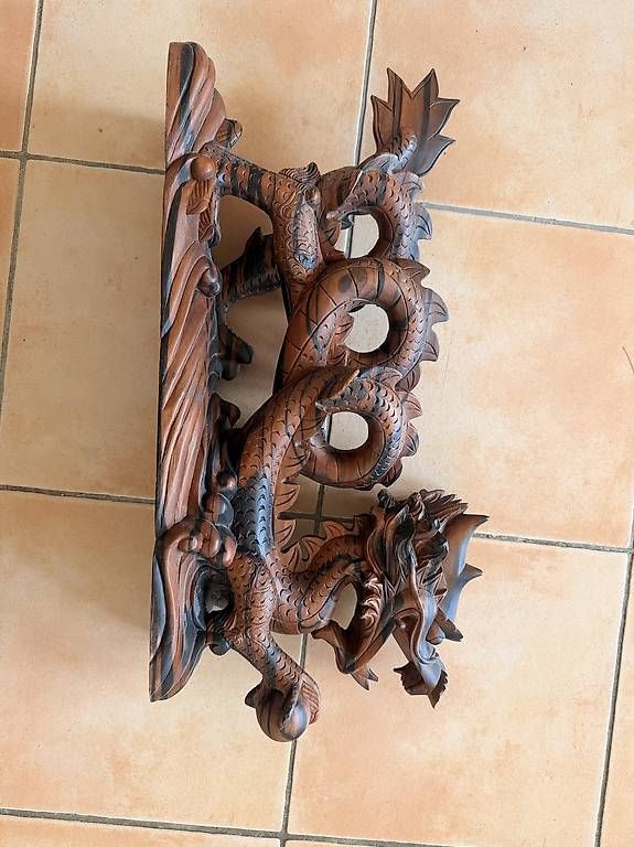 Sculture & Statue: Handgeschnitzter Drache aus Baguio Philippinen – Usato da Buchberg venduto da Salmonfly666 1