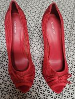 Rote elegante High Heels Gr. 39 (fast neu)