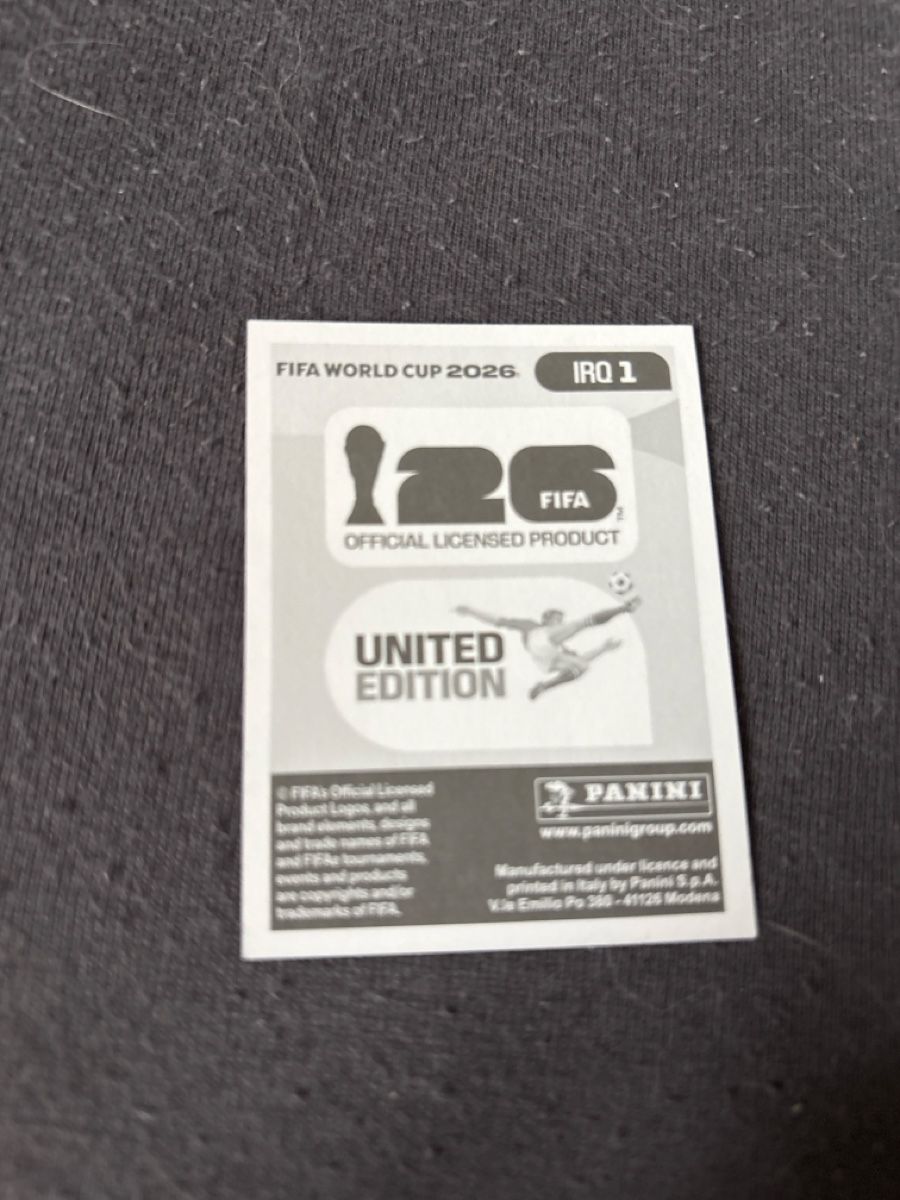 Panini Cartes à collectionner: Panini Bild IRQ1 – Neuf avec emballage d'origine à Rechthalten par Thierry_89 1