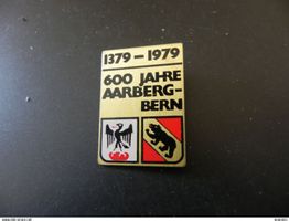 Altes Abzeichen 600 Jahre Aarberg bei Bern 1979