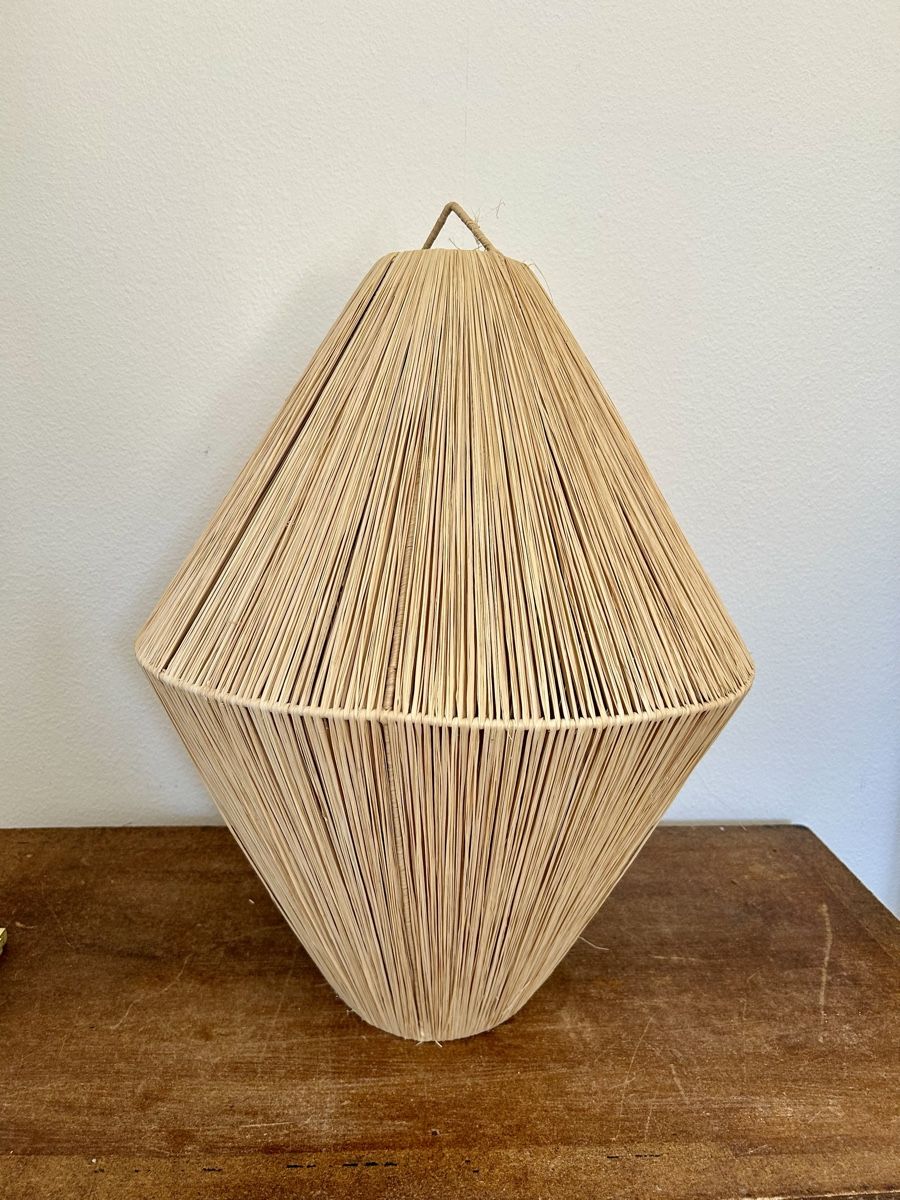 Lampadari & plafoniere: Suspension en raphia forme diamant (sans électrification) – Usato da Lausanne venduto da TelmaLouise70 1