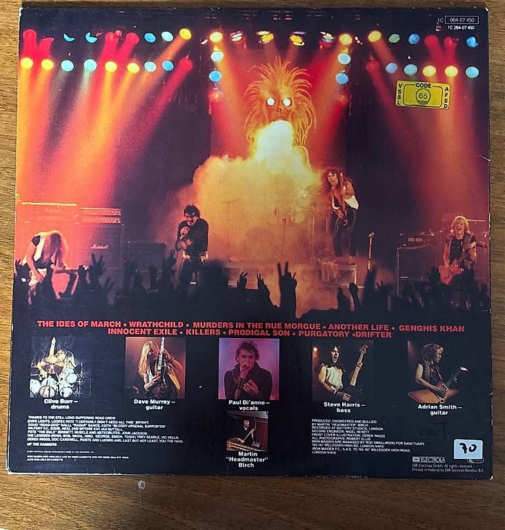 Vinyles: LP Iron Maiden - Killers – D'occasion à Viganello par 597_k72f 1