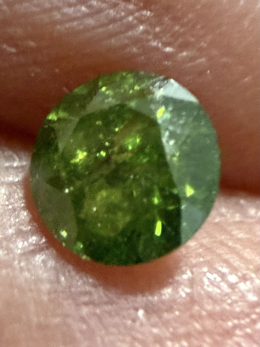 Pietre preziose: Echt Diamant Brillant Grün – Nuovo (secondo la descrizione) da Oberhof venduto da RealStone 1