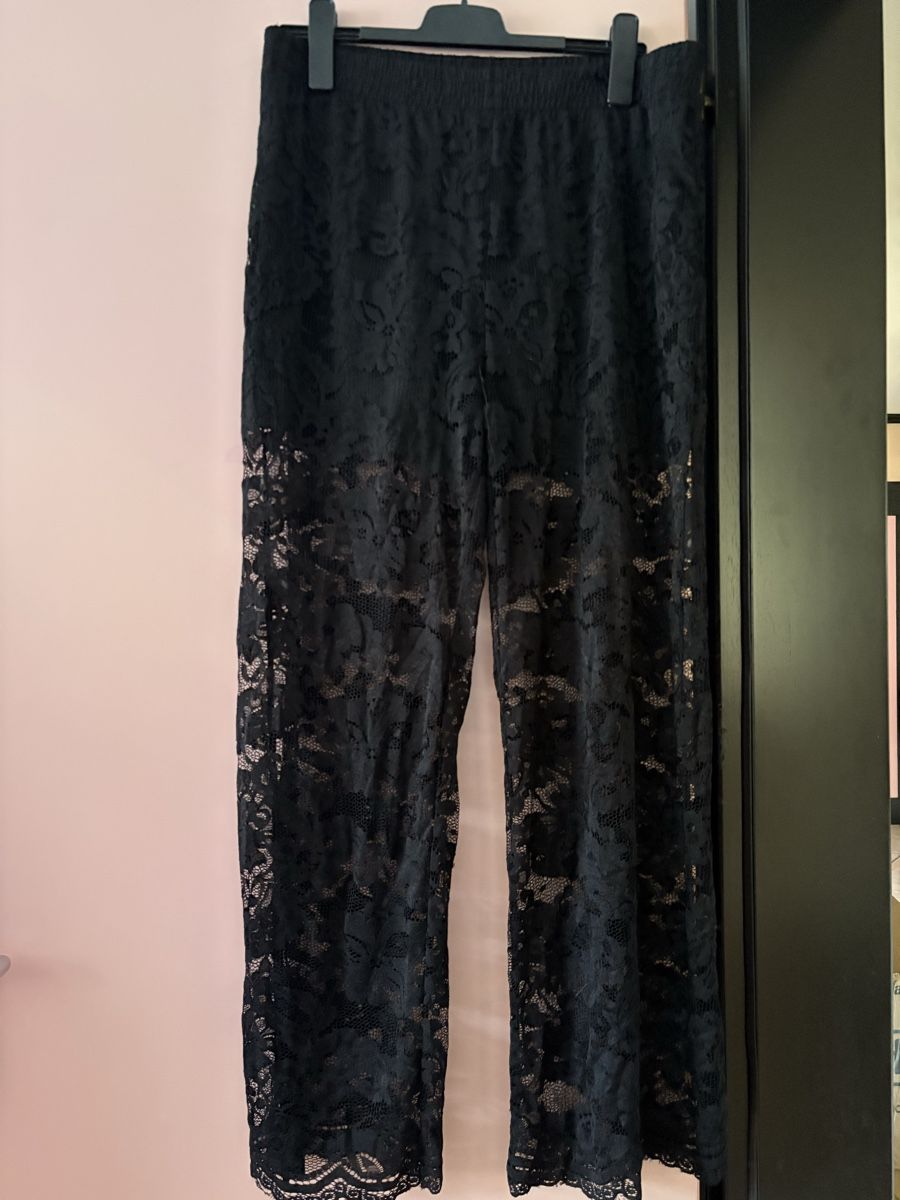 Pantaloni: Pantaloni donna pizzo nero  – Usato da S. Antonino venduto da FedeKikka88 2