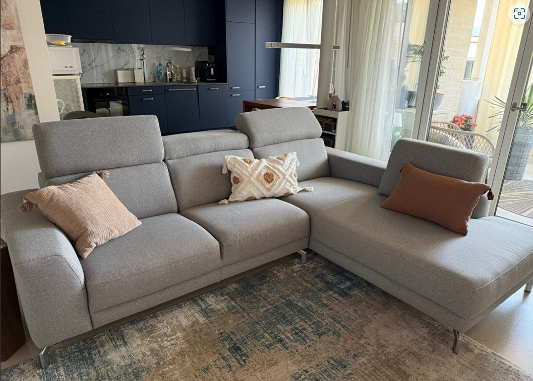 Sofas: XOOON Ecksofa  Fr.2760 Sofa Longchair hellgrau Top Zustand – D'occasion à Rotkreuz par beltraum 2
