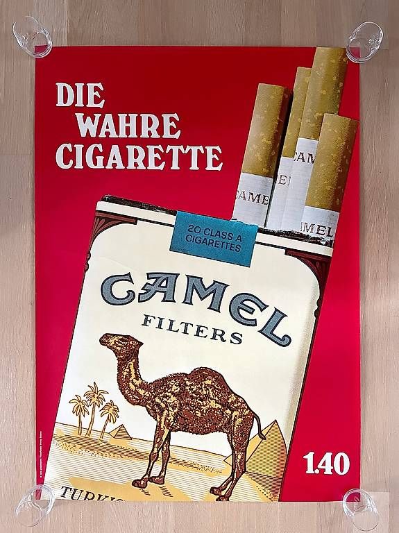 Poster & Bilder: Original Plakat Camel Filters, 90x128cm, 1968 – Gebraucht aus Unterengstringen von Ricardo15Frank