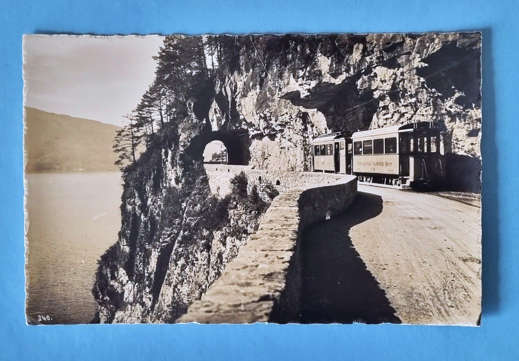 Cartes postales: Thunersee - Merligenstrasse - Strassenbahn STJ – D'occasion à Rothrist par RROENK