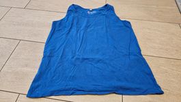 Sommerliches, blaues träger T-Shirt von bpc Gr. L (44/46)