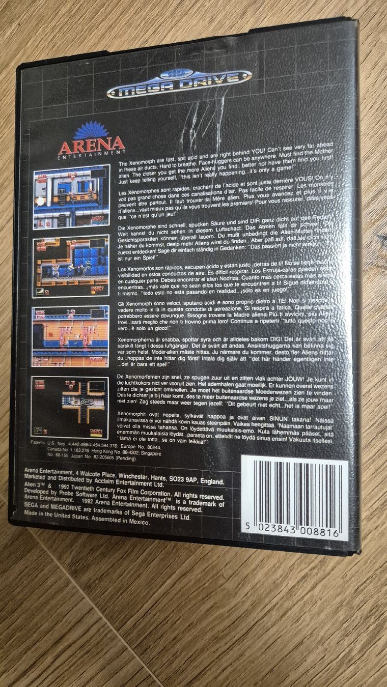 Sega Giochi: Sega Mega Drive Alien 3 – Usato da Rheinau venduto da tobitobsen80 1