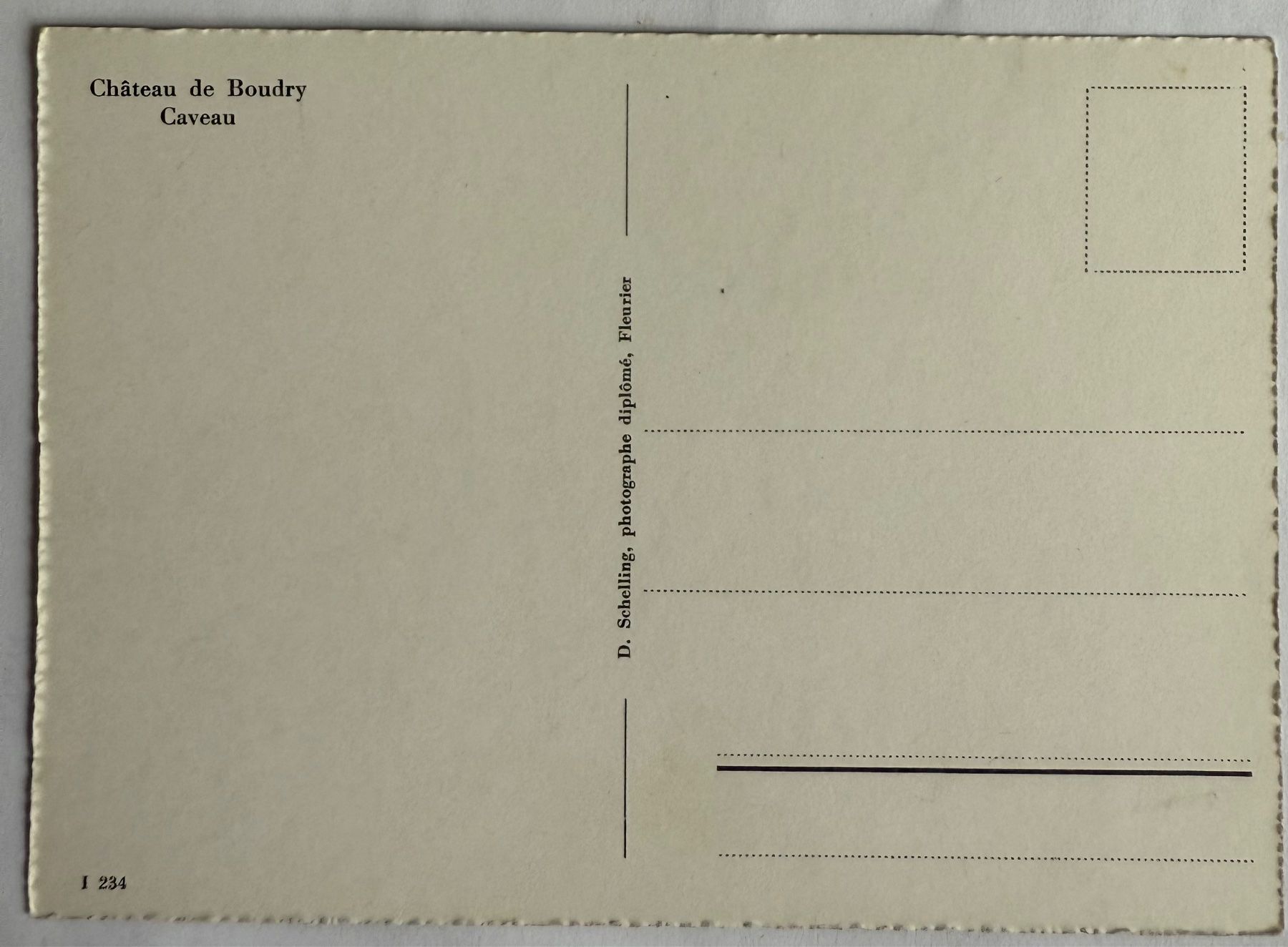 Cartoline postali: BOUDRY - Le Caveau du château – Usato da Lutry venduto da Ediego 1