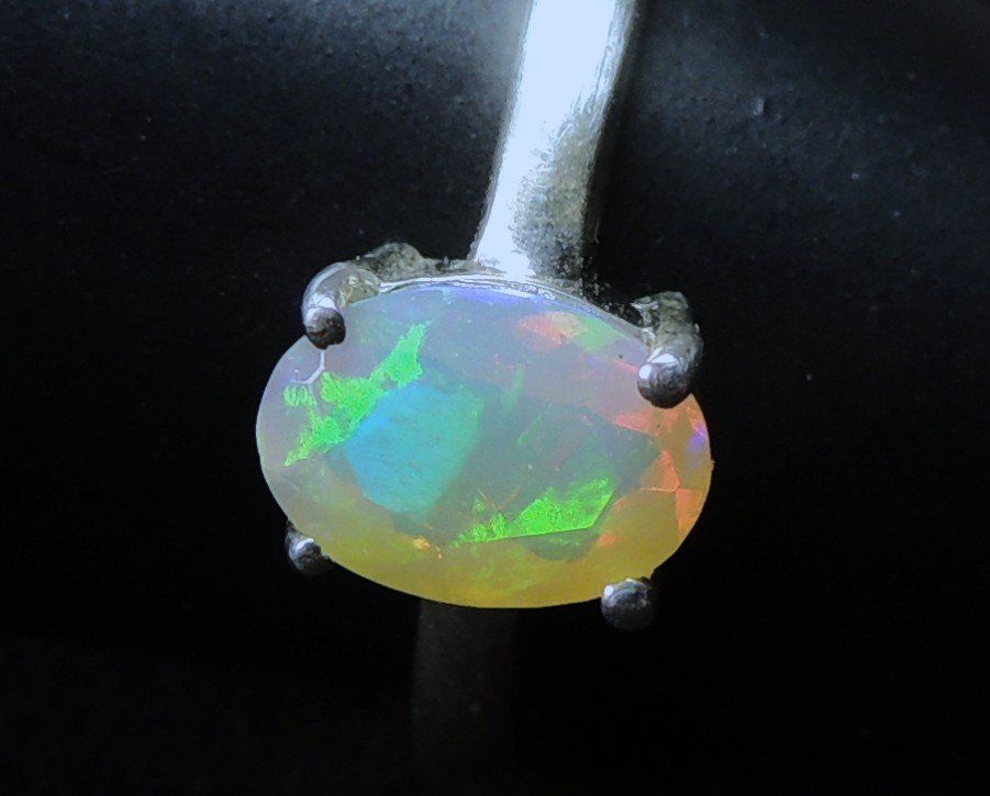 Anelli: Opal Silber 925 Fingerring Gr. 53 – Usato da Waldenburg venduto da schaller707 6