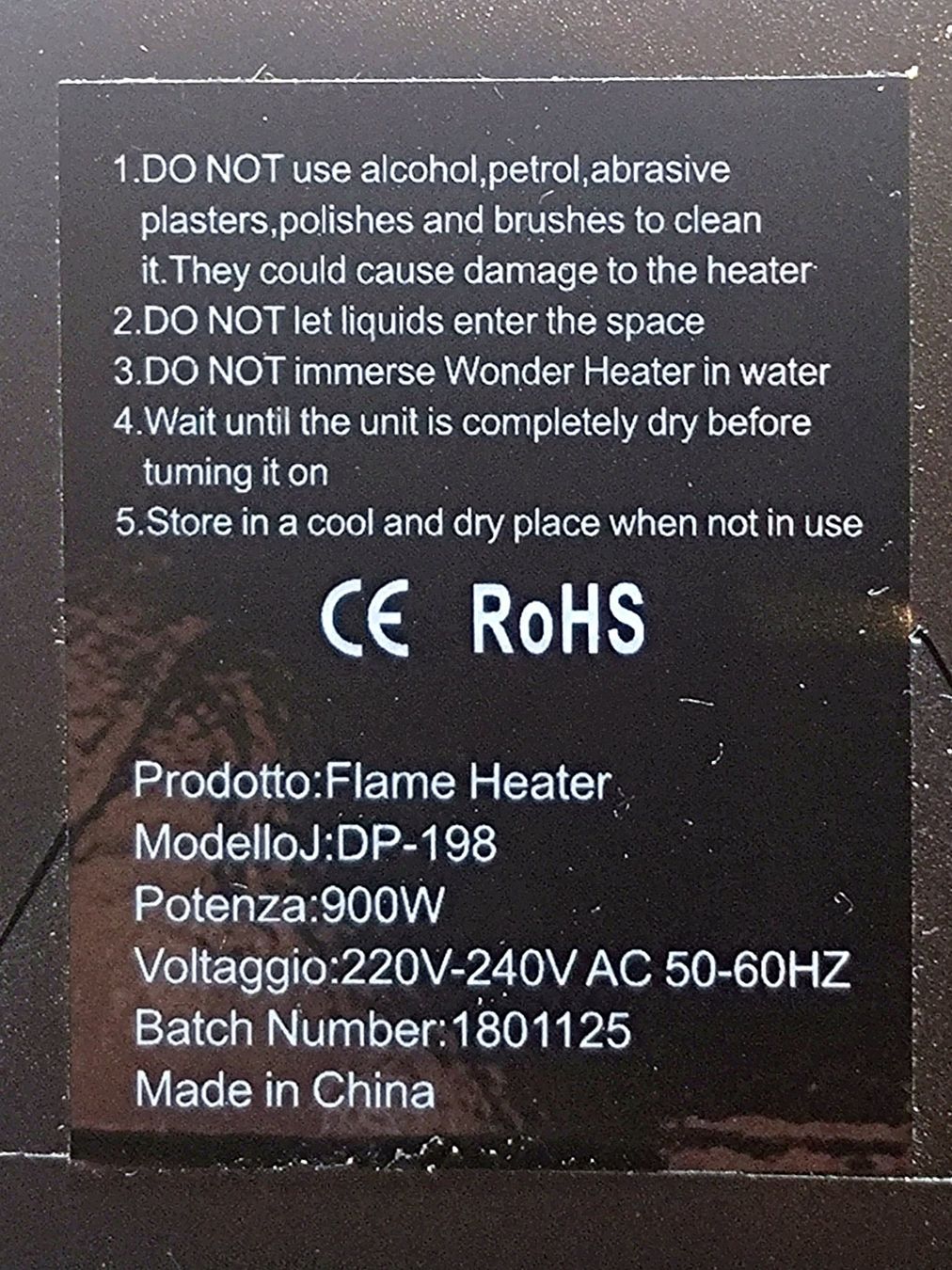 Radiatori: HEATER Typ: DP-198 230V/900W – Usato da Lyssach venduto da YYZ10 4