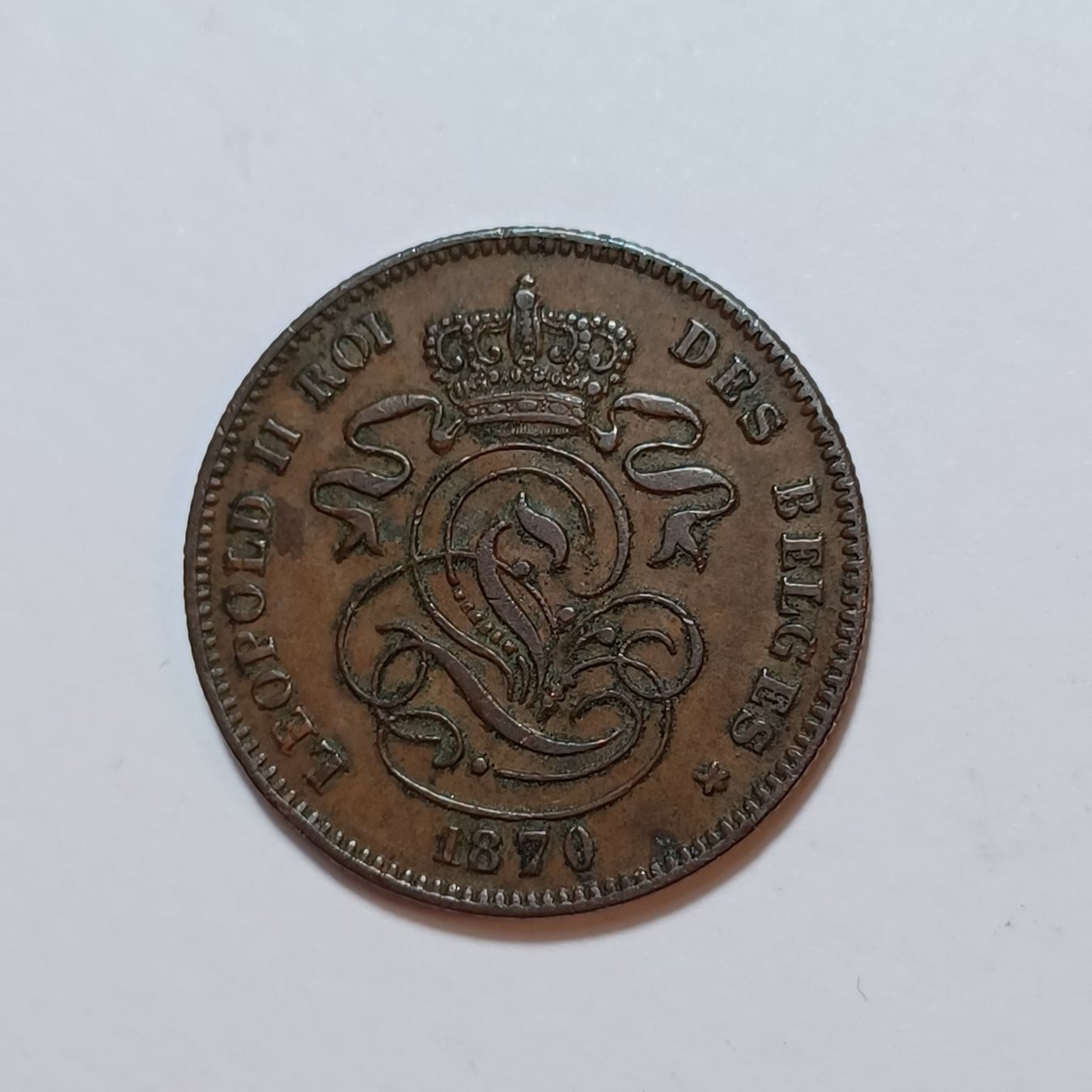 Tutti le monete: 2 Centimes 1870 Belgien – Usato da Pfäffikon ZH venduto da Welt_Muenzen 1