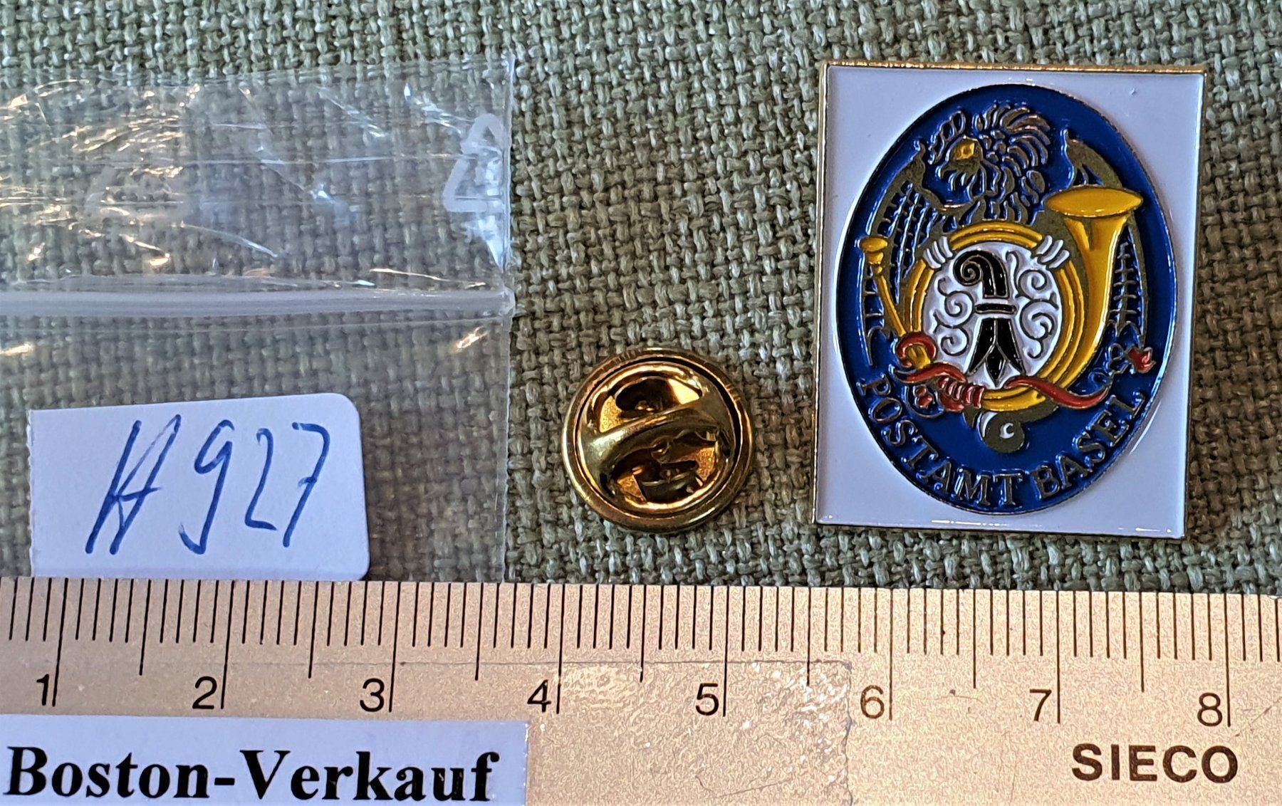 Placchette & Badge: H927 - Pin Postamt Basel Basilisk – Usato da Reinach BL venduto da Boston-Verkauf 1