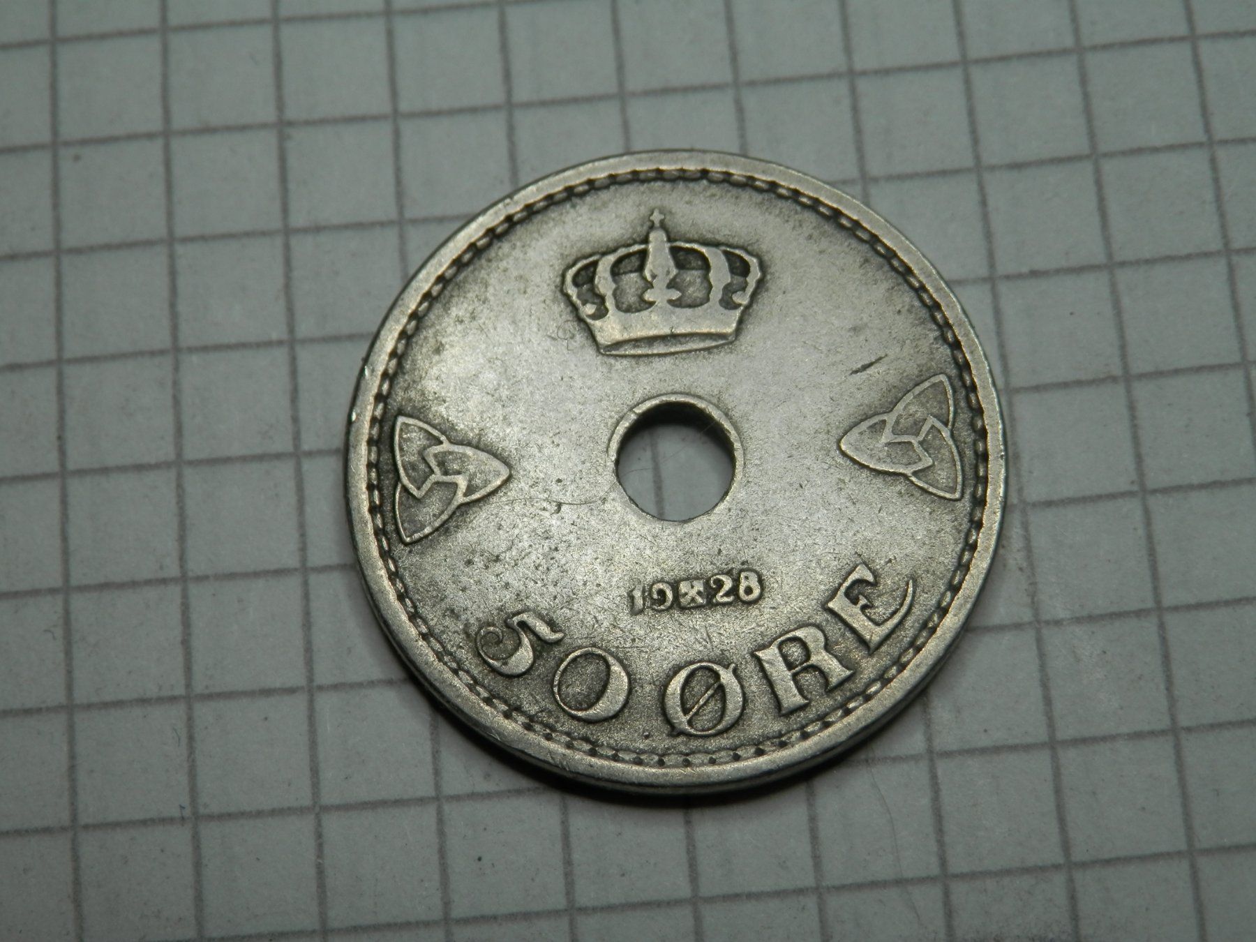 Tutti le monete: Norwegen  50 Öre, 1928 – Usato da Weiach venduto da weiach81