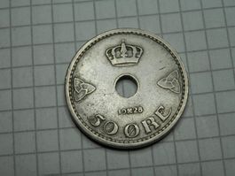 Norwegen  50 Öre, 1928