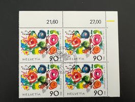 CH  1988  No.769  4er Block  Erstag gest.   (5768)