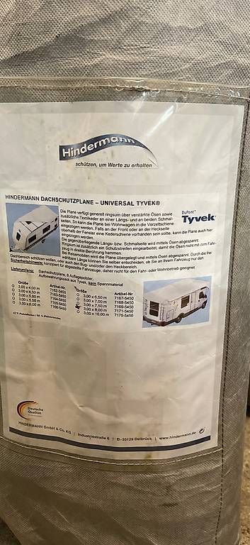 Sonstiges: Dachsutzplane / Abdeckplane für Wohnwagen oder Wohnmobil – Gebraucht aus Kappelen von Gere28