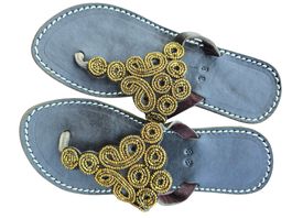 Handgemachte Leder-Sandalen - Gold 38 🔥 50% SALE