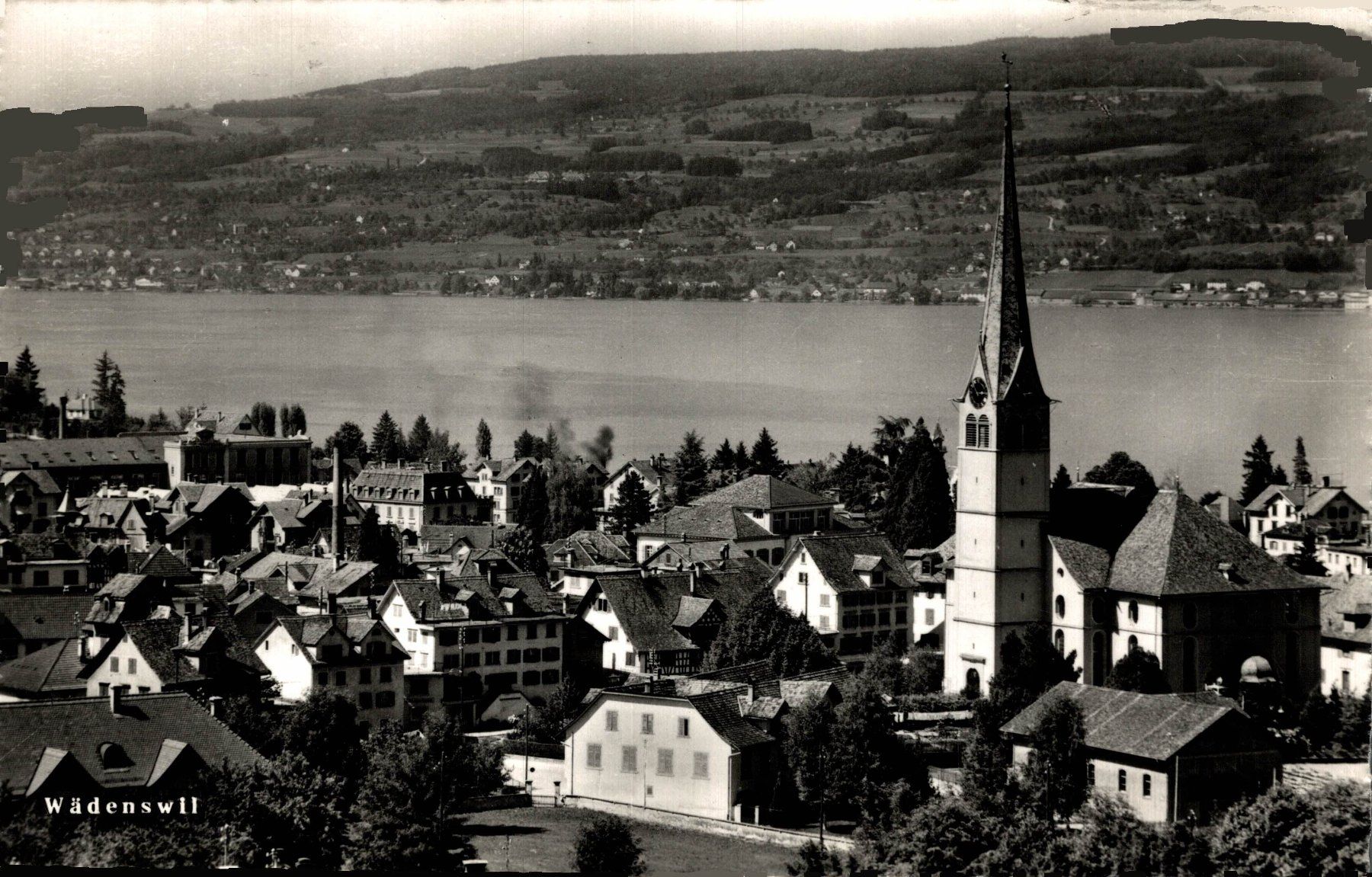 Ansichtskarten: Wädenswil, Kirche – Gebraucht aus Bronschhofen von Astore
