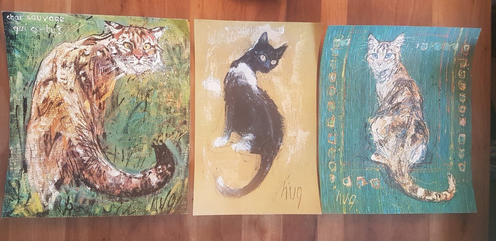 Grafica & Litografie: Fritz Hug Katzen 3 LOT druck – Usato da zurich venduto da ARTMYART