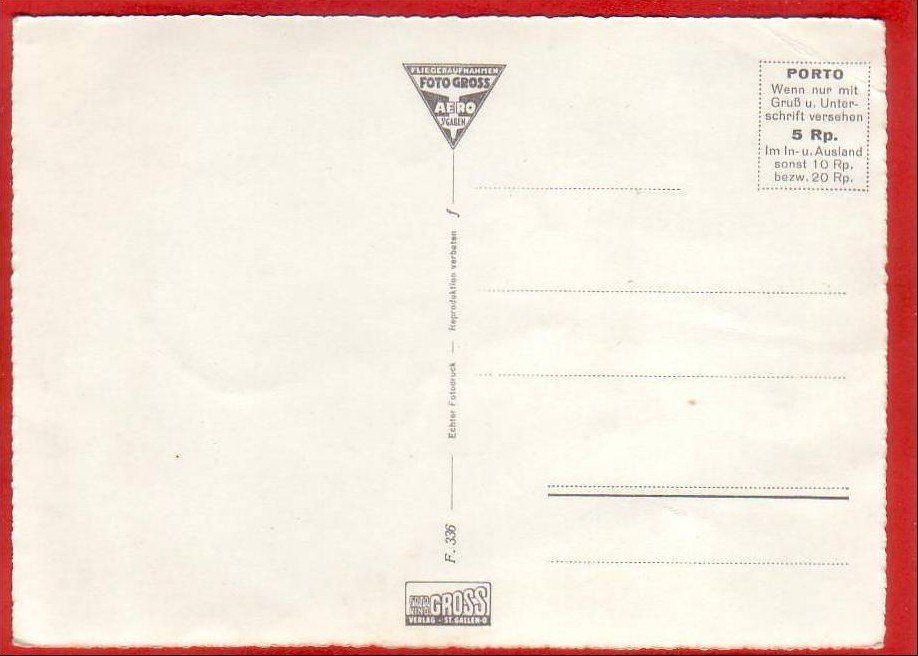 Cartoline postali: APPENZELL, FLIEGERAUFNAHME, GROSSFORMAT – Usato da Grüningen venduto da Kartenlaube 1