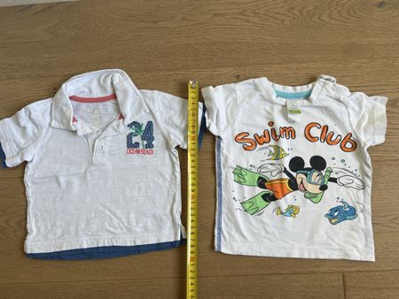 2 T-Shirts Gr 68/74 Top Zustand!