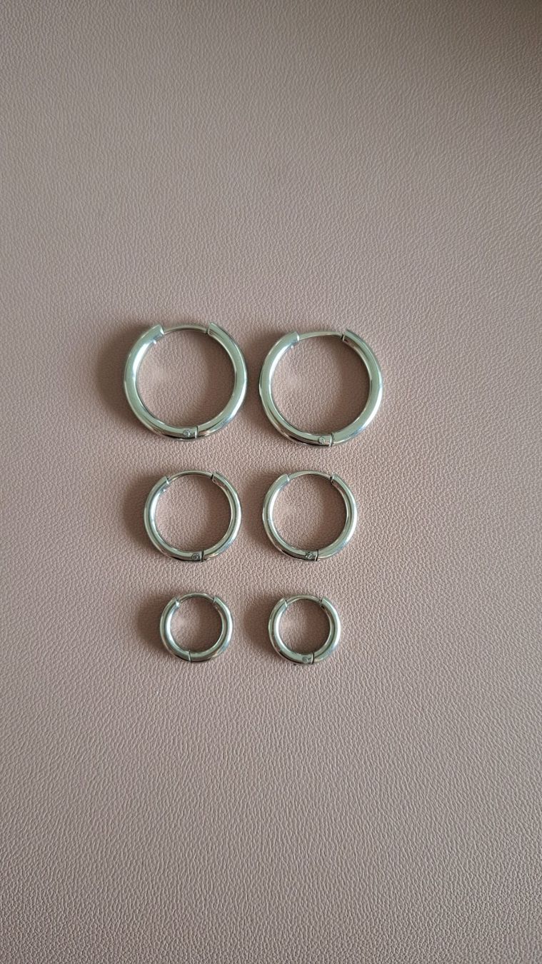 Orecchini pendenti & Orecchini a lobo: Icrush Edelstahl Creolen Set – Nuovo (secondo la descrizione) da Rickenbach b. Wil venduto da VeryLovelyThings
