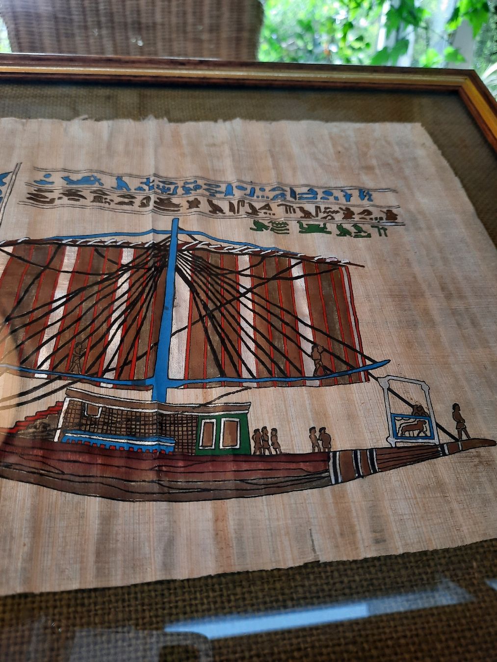Foto & Immagini: Ägyptisches Papyrus-Bild – Usato da Busswil BE venduto da balu37