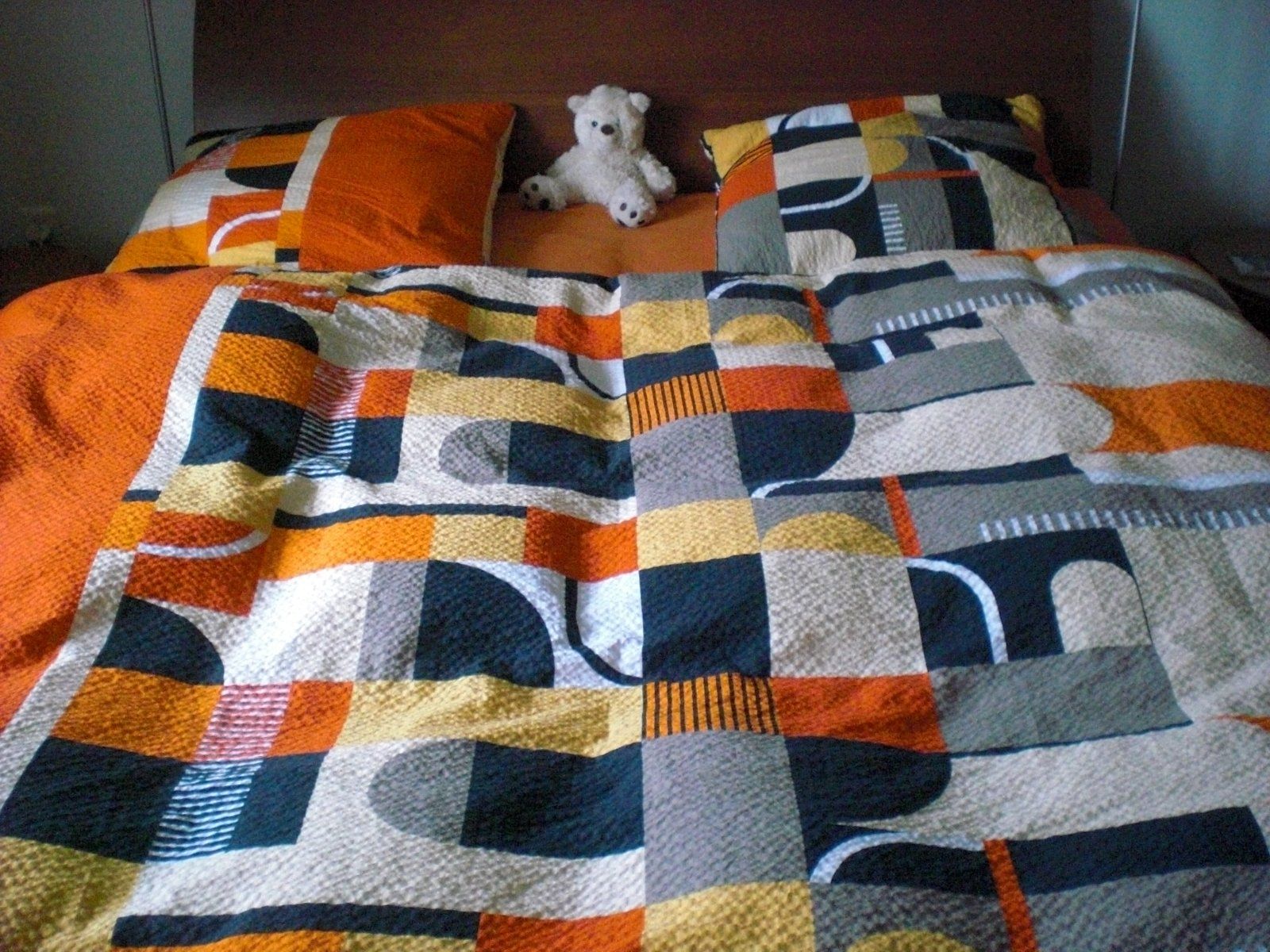 Biancheria da letto: Bettwäsche Searsucker orange – Nuovo (secondo la descrizione) da Adliswil venduto da jauense