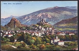 Sion, vue générale     SION, 22.XI.22